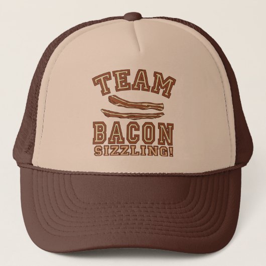 TEAM BACON is SIZZLING Tshirts, Mokken, cadeaus Trucker Pet (Voorkant)