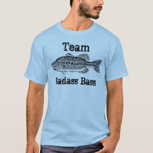 Team Badass Bass-visserij T-shirt