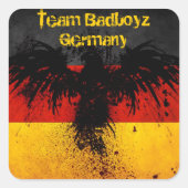 Team Badboyz Duitsland Grunge Sticker (Voorkant)