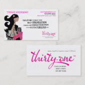 Team BAG-dames Biz-kaarten Visitekaartje (Voorkant / Achterkant)