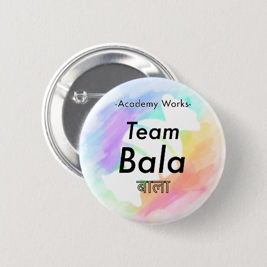 Team Bala - Academy Works Ronde Button 5,7 Cm (Voorkant /achterkant)