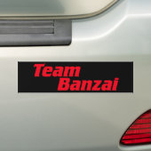 Team Banzai sticker (Op auto)