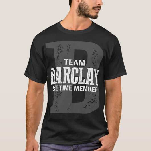 Team BARCLAY-lid voor het leven T-shirt (Voorkant)