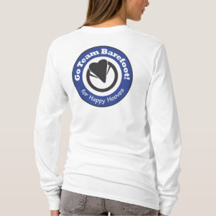 Team Barefoot! Dames T-shirt