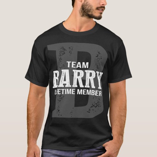 Team BARRY Lifetime Lid T-shirt (Voorkant)