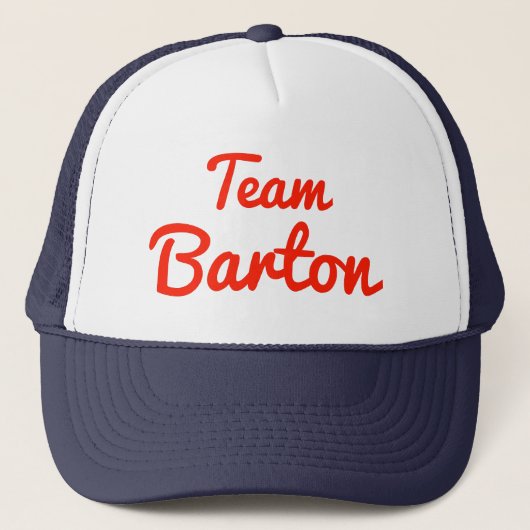 Team Barton Trucker Pet (Voorkant)