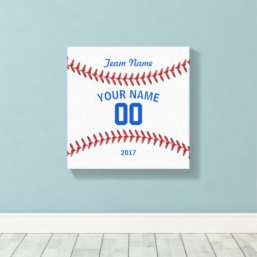 Team Baseball Sport Canvas Afdruk (Insitu (Houten vloer))