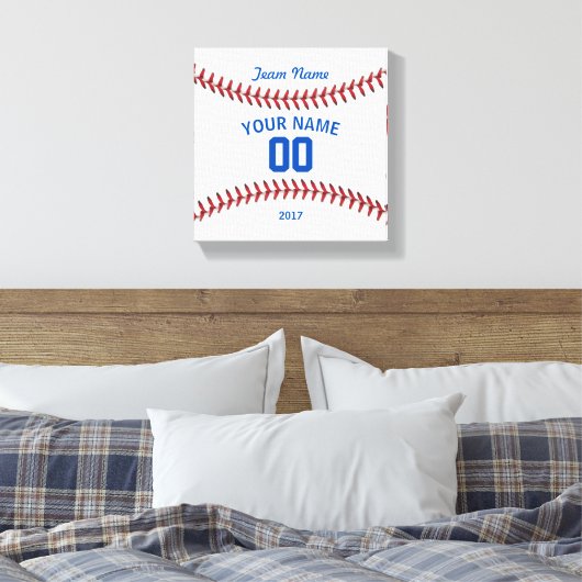 Team Baseball Sport Canvas Afdruk (Insitu (Slaapkamer))
