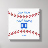 Team Baseball Sport Canvas Afdruk (Voorkant)