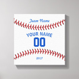 Team Baseball Sport Canvas Afdruk