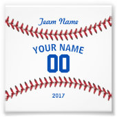 Team Baseball Sport Foto Afdruk (Voorkant)