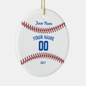 Team Baseball Sport Keramisch Ornament (Rechts)