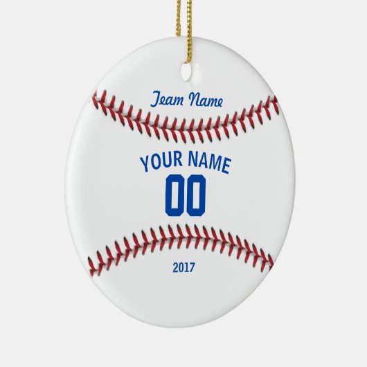 Team Baseball Sport Keramisch Ornament (Rechts)