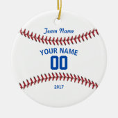 Team Baseball Sport Keramisch Ornament (Voorkant)