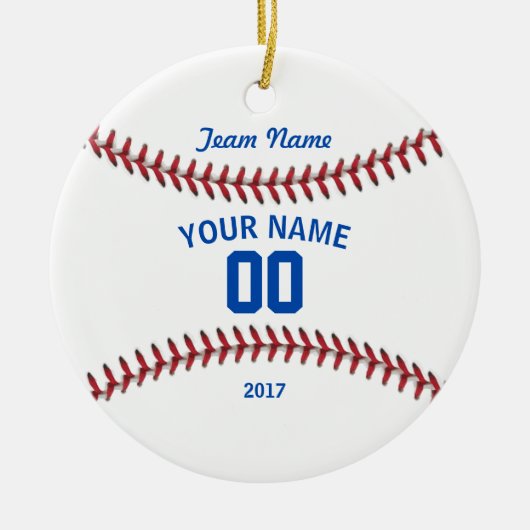 Team Baseball Sport Keramisch Ornament (Voorkant)