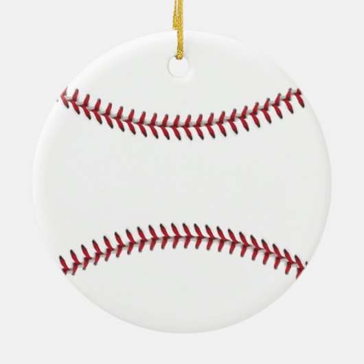 Team Baseball Sport Keramisch Ornament (Achterkant)