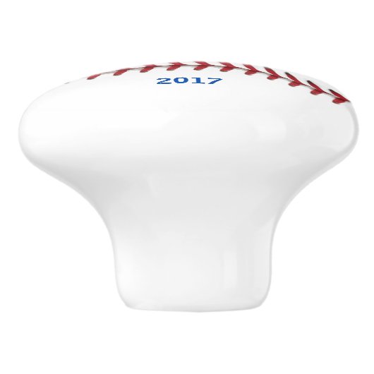 Team Baseball Sport Keramische Knop (Zijkant)