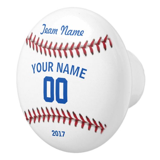 Team Baseball Sport Keramische Knop (Rechts)