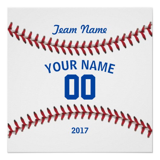 Team Baseball Sport Perfect Poster (Voorkant)