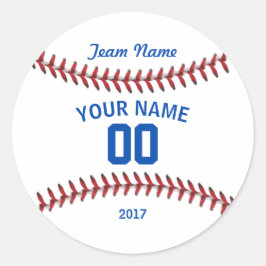 Team Baseball Sport Ronde Sticker