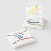 Team Baseball Sport Stenen Onderzetter (Zijkant)