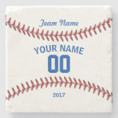 Team Baseball Sport Stenen Onderzetter (Voorkant)