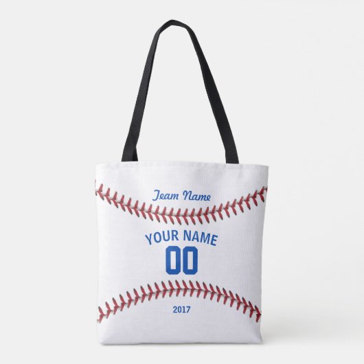 Team Baseball Sport Tote Bag (Achterkant)
