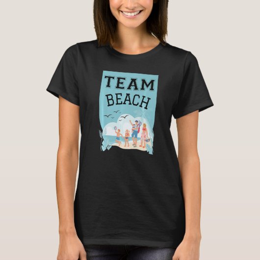 Team Beach Family Premium T-shirt (Voorkant)