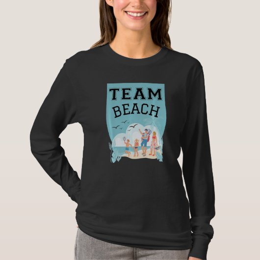 Team Beach Family Premium T-shirt (Voorkant)