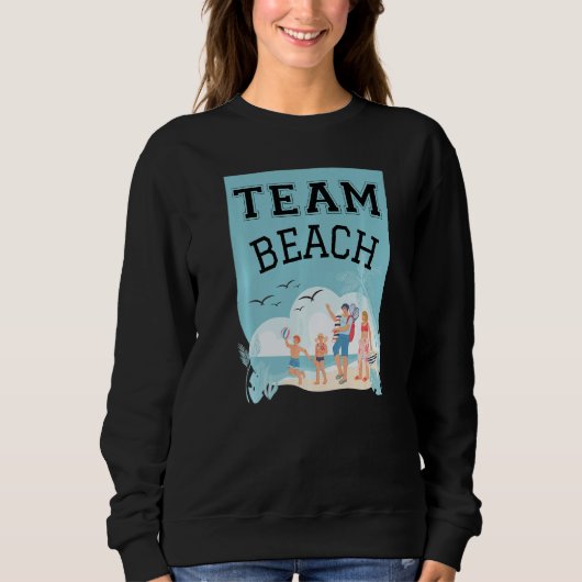 Team Beach Family Premium Trui (Voorkant)