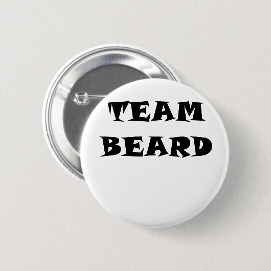 Team Beard Ronde Button 5,7 Cm (Voorkant /achterkant)