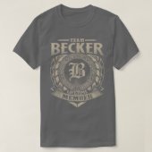 Team BECKER Lifetime Lid  BECKER Familie T-shirt (Design voorkant)