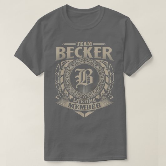 Team BECKER Lifetime Lid  BECKER Familie T-shirt (Design voorkant)