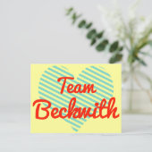 Team Beckwith Briefkaart (Staand voorkant)
