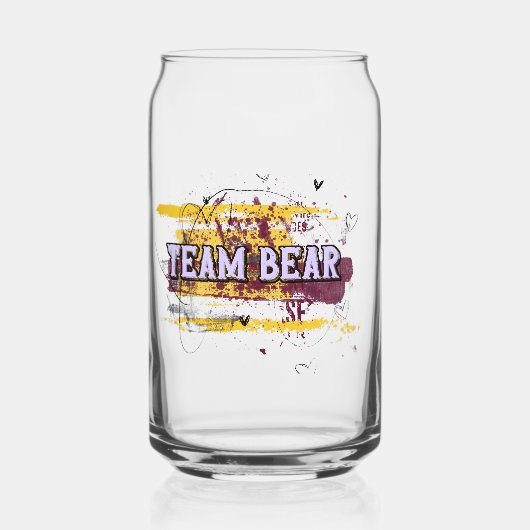 Team Beer Blikvorm Glas (Voorkant)