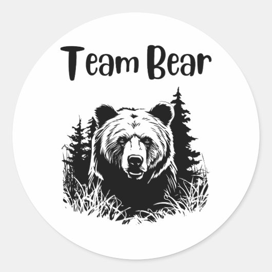 Team Beer Ronde Sticker (Voorkant)