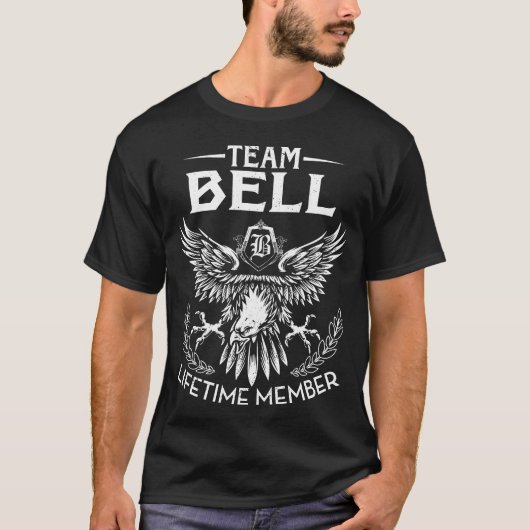 Team BELL Lifetime Member Achternaam T-shirt (Voorkant)