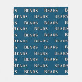 Team Beren Navy Blue Fleece Deken (Voorkant)