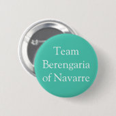 Team Berengaria van Navarra Ronde Button 5,7 Cm (Voorkant /achterkant)