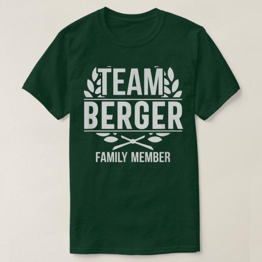 Team Berger Proud lid Berger Family T-shirt (Design voorkant)