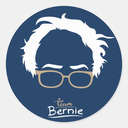Team Bernie - Bernie Sanders voor President 2016 Ronde Sticker (Voorkant)