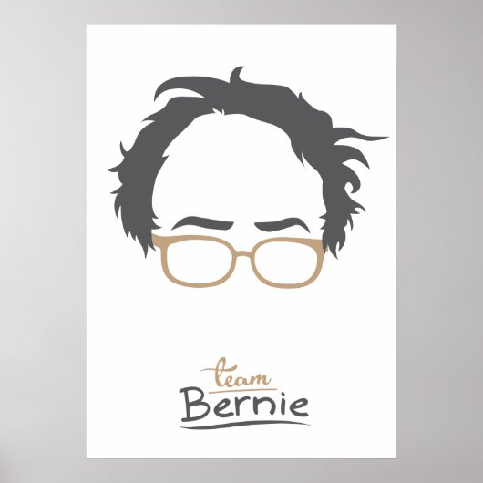 Team Bernie - Bernie Sanders voor President Poster (Voorkant)