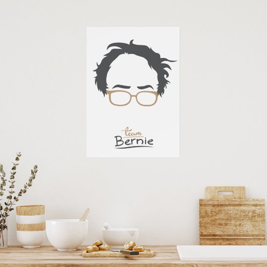 Team Bernie - Bernie Sanders voor President Poster (Keuken)
