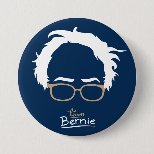 Team Bernie - Bernie Sanders voor President Ronde Button 7,6 Cm (Voorkant)