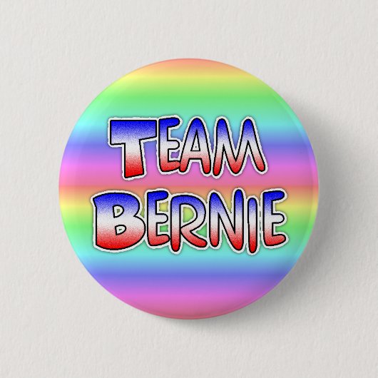 Team Bernie Sanders Patriottische Politieke Button (Voorkant)