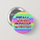 Team Bernie Sanders Patriottische Politieke Button (Voorkant /achterkant)