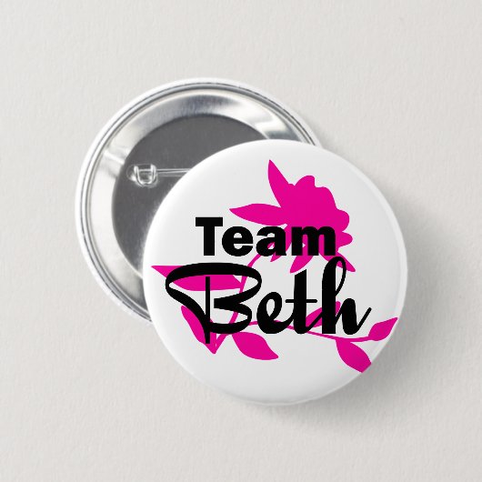 Team Beth Button (Voorkant /achterkant)