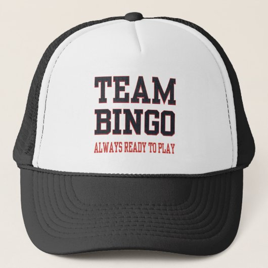 Team Bingo - altijd klaar om te spelen Trucker Pet (Voorkant)