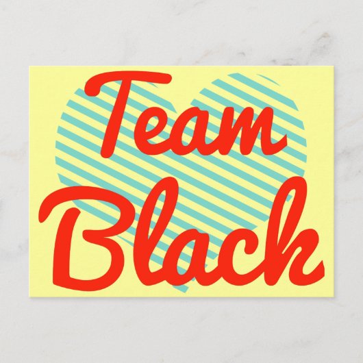 Team Black Briefkaart (Voorkant)