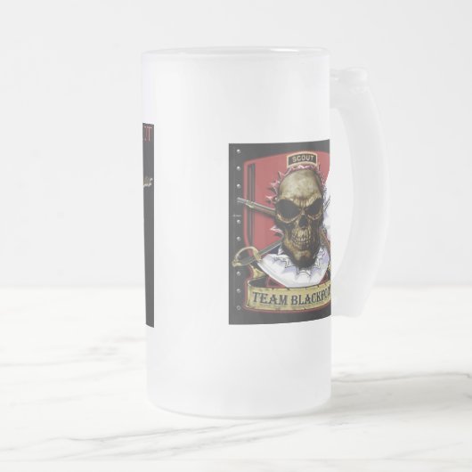 Team Blackfoot Frosted Beer Mok (Voorkant rechts)